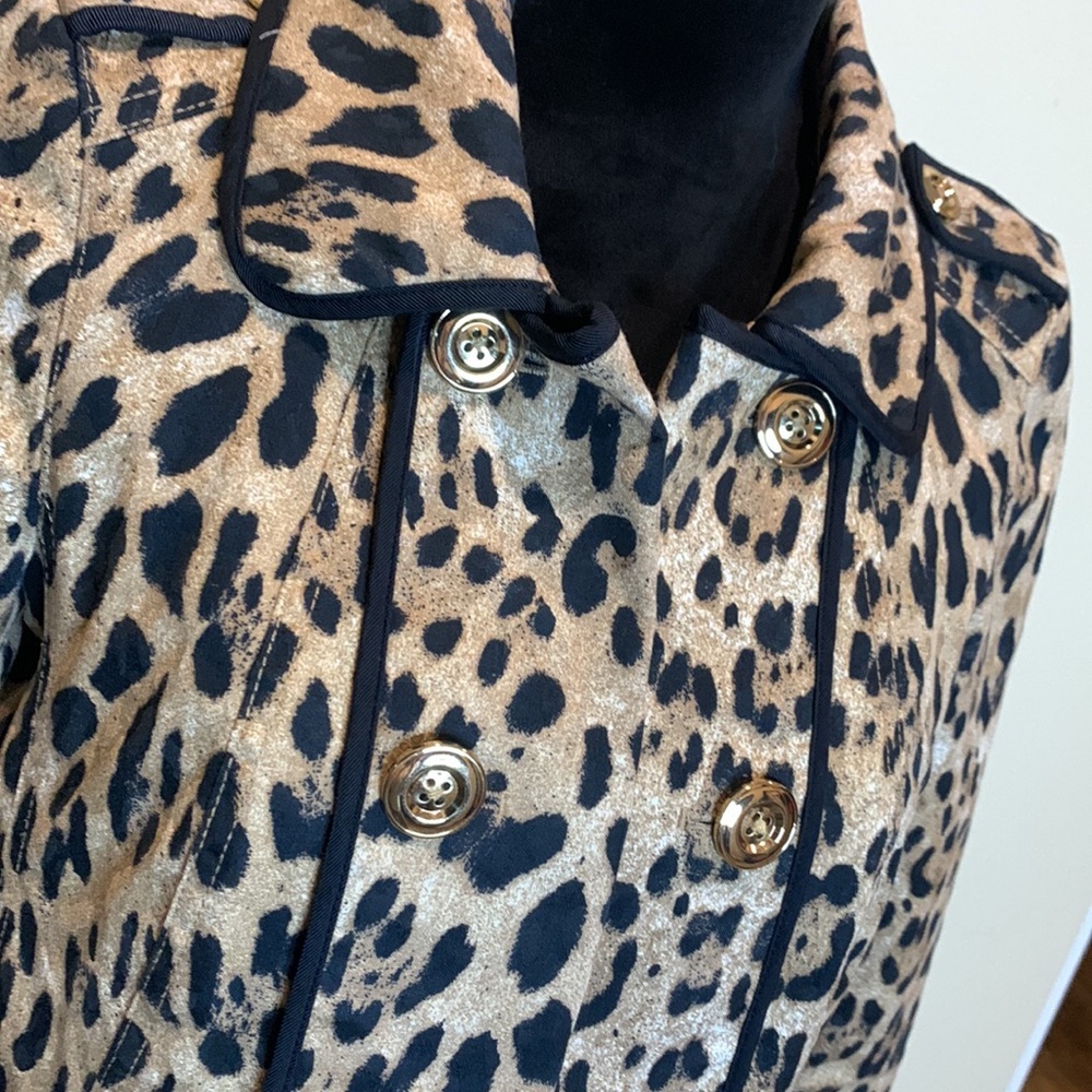 Whbm Leopard Print Short Swing Jacket - image 4
